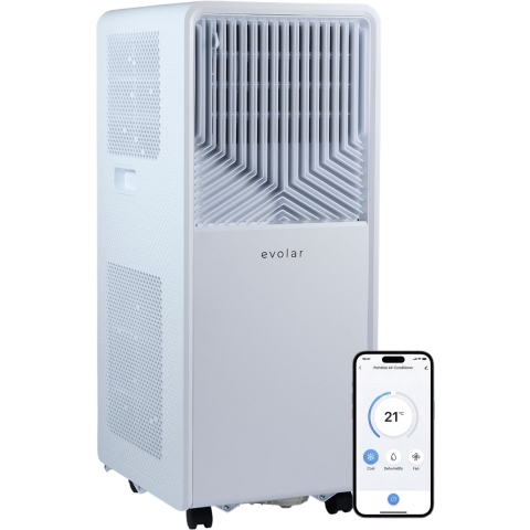 Evolar EVO-014CHW Mobiele Airco - 14.000 BTU - Koelen & Verwarmen - Met Wifi