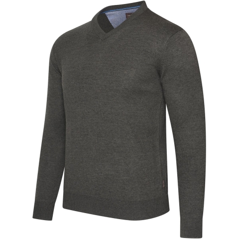 Cappuccino Italia - Heren Trui Salerno Pullover - Grijs - Maat XL