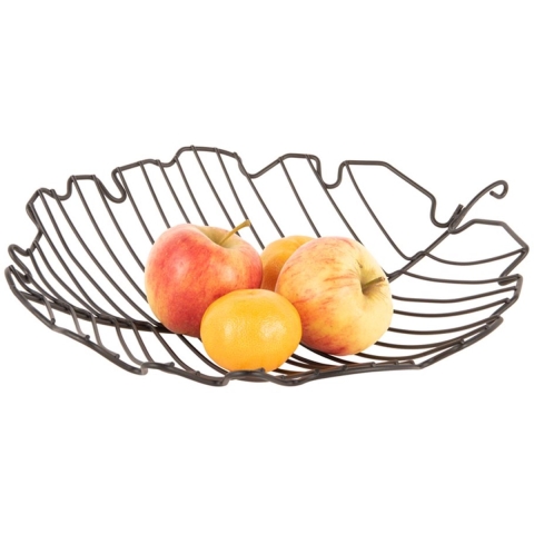 Fruitmand met ijzeren blad Present Time Large