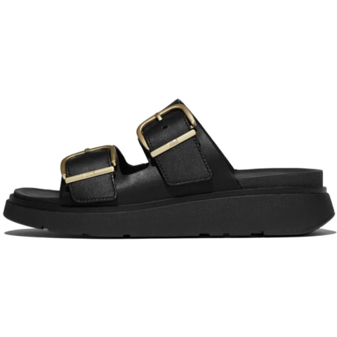 FitFlop Gen-ff buckle two-bar leather slides