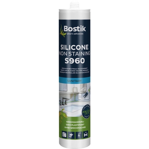 Bostik S960 Silicone Non Staining | 310 ml | Zwart (12 stuks) - 30620944