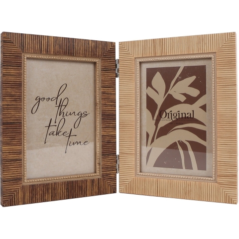 Fotolijst dubbel 10x15 poly 30x20x2cm