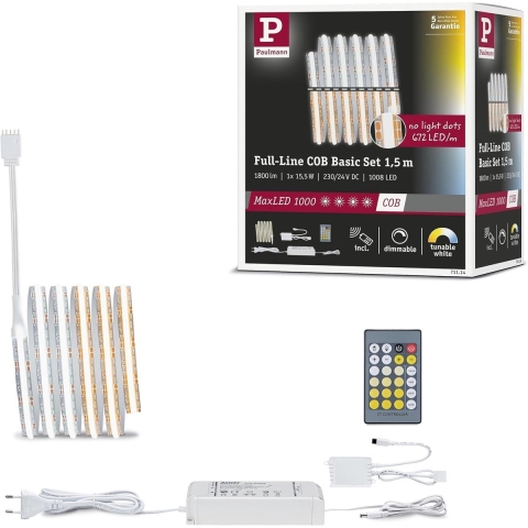 Paulmann MaxLED 1000 71114 LED-strip basisset 230 V 1500 mm Warmwit 1 set(s)