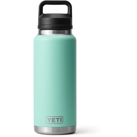 Yeti Rambler Bottle 36oz Chug Cap, Seafoam, thermosfles met drinkdop, 1L