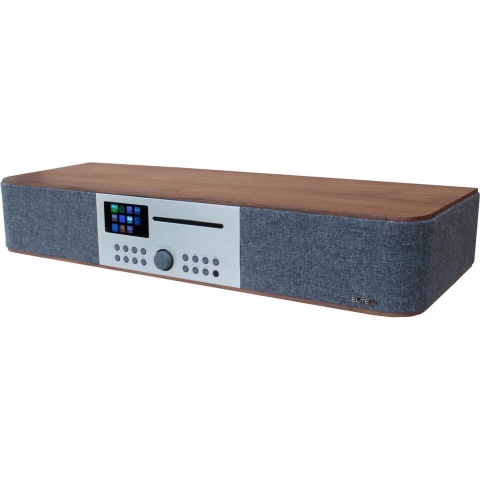 soundmaster EliteLine Stereoset WiFi, USB, FM, DAB+, CD, Bluetooth, DAB, DLNA, AUX, Internetradio, LAN, MP3 Geschikt voor DLNA, Incl. afstandsbediening,