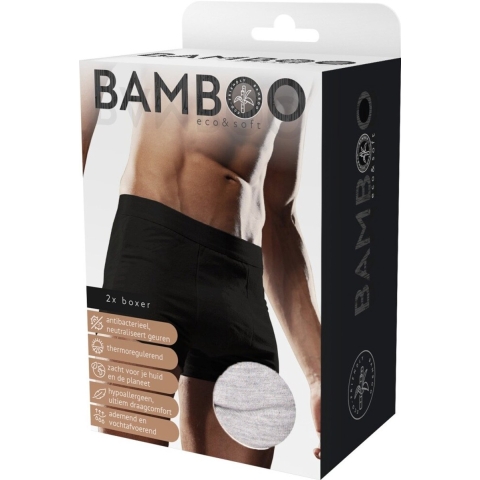 Naproz Bamboo Men's Original Boxer Grijs 2-Pack M