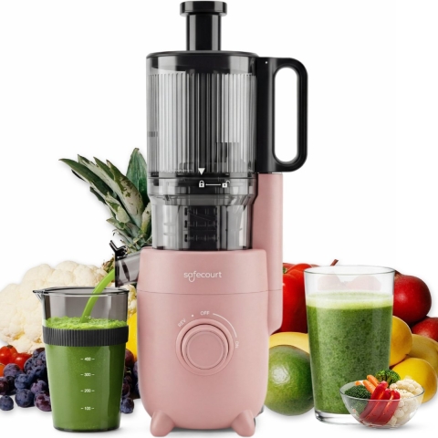 Safecourt Kitchen Slow Juicer - krachtige motor [Pre-cutter & Cold-press technologie] - eenvoudige