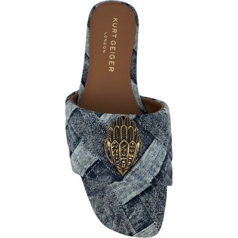 Kurt Geiger Kensington slipper denim