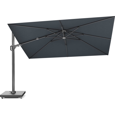 Zweefparasol Challenger T2 premium 260x350 cm Faded Black Platinum - Platinum