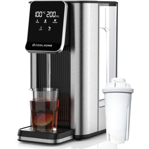 CoolHome HW24 - Heetwaterdispenser - 2,5L - 40–100°C - RVS - Zwart