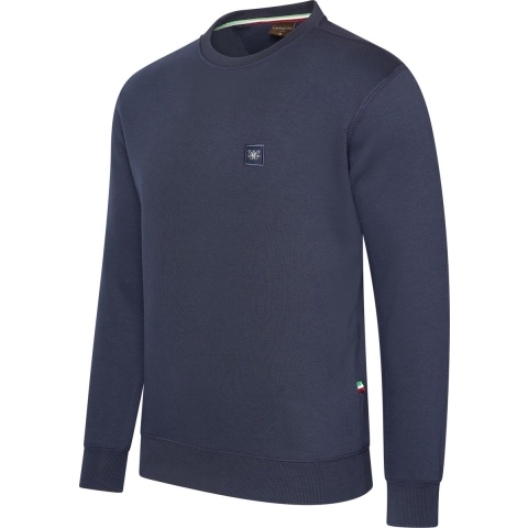 Cappuccino Italia - Heren Sweaters Prato Trui - Blauw - Maat XL