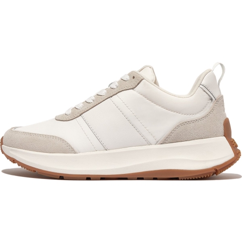 FitFlop F-mode flow sneaker nylon & suede mix