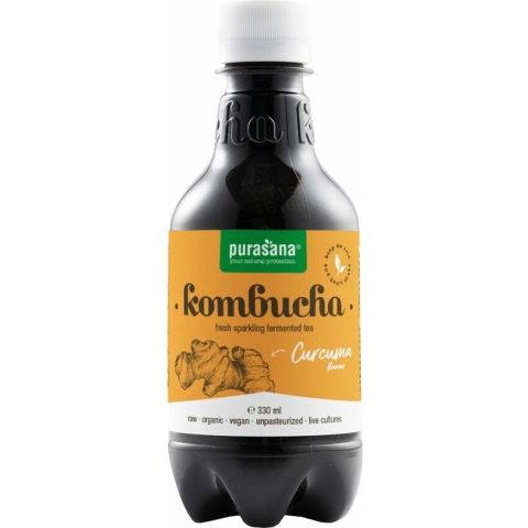 6x Purasana Kombucha Kurkuma Bio 330 ml