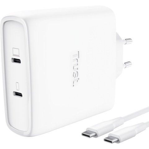 Trust USB-oplader 100 W Wit GaN