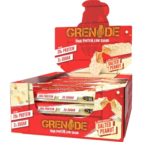 Grenade Protein Bars White Chocolate Salted Peanut 12 x 60 gr