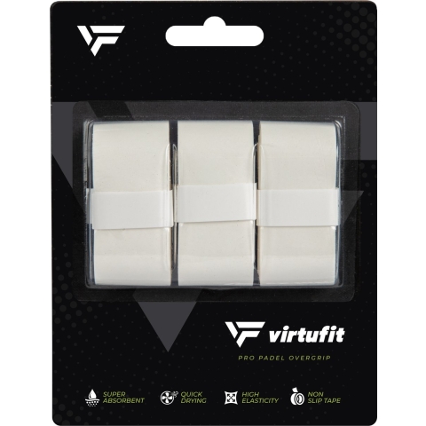 VirtuFit Pro Padel Overgrip - Wit - 9 Stuks