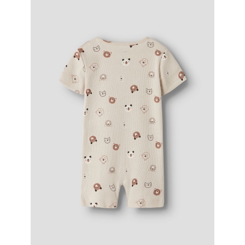 Name It Zomer Romper - Rib - NbnJoppi - Amandelmelk - Name It - 62 - Zomer Rompers