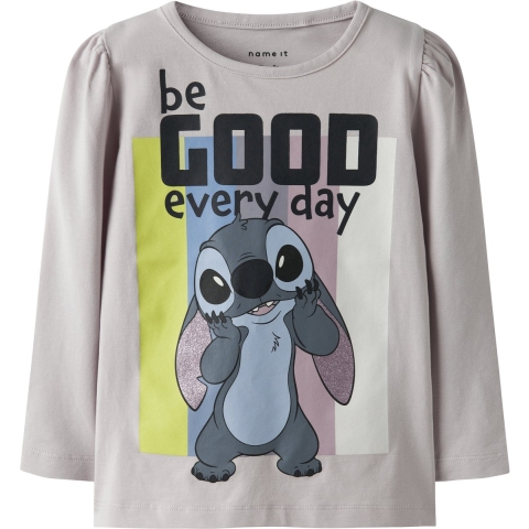 Name It Blouse - Noos - NmfDiana - Stitch - Lilac Marble - Name It - 3 jaar (98) - Shirts