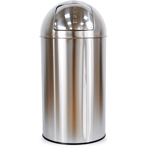 BRASQ Push Bin - Prullenbak 30 Liter - RVS met uitneembare binnenemmer