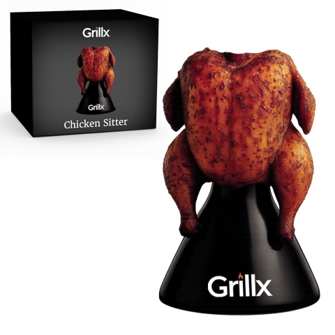 GrillX Beer can chicken sitter bbq en oven bierkip kamado barbecue