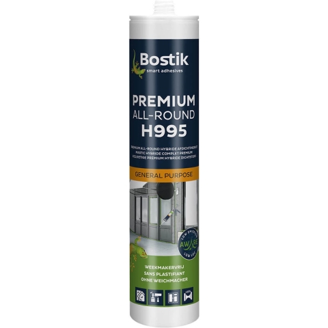 Bostik H995 Premium All-Round | 290 ml | Wit (12 stuks) - 30614692