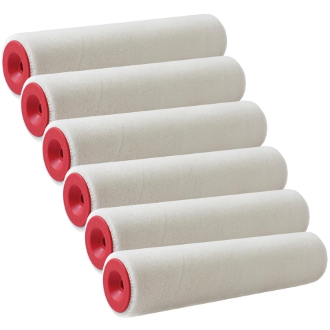 Sorex vacht verfroller anti spat - 6x - muur roller - pluisvrij - 5 x 25 cm -