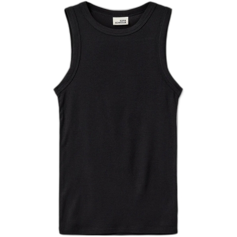 Sofie Schnoor Tanktop - Rib - Juli - Zwart - Sofie Schnoor - 10 jaar (140) - Tanktops