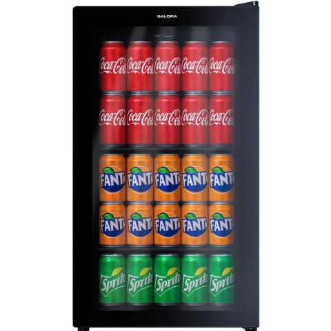 Salora BEVERAGECOOLER93B - Koelkast Tafelmodel - 93 l - Glazen deur - Zwart