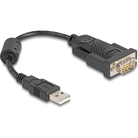 DeLOCK 61549 seriële kabel Zwart 0,25 m USB Type-A RS-232