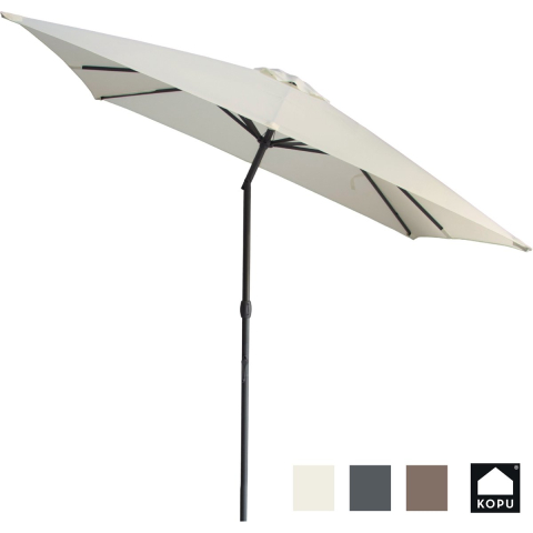 Kopu ® alicante parasol vierkant 230x230 cm met windvanger -