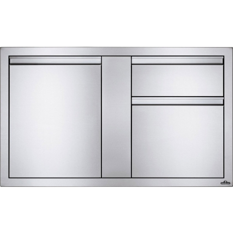 Inbouwdeur en afvalkast combinatie groot (115x71 cm) Napoleon Grill - Napoleon grills