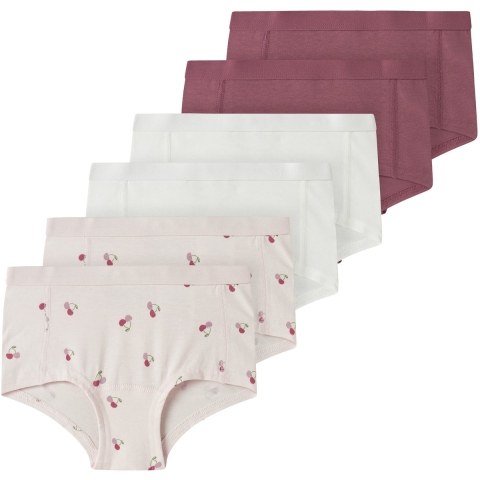 Name It Hipsters - NkfHipster - 6-pack - Mauve Morn/Cherry/Rose  - Name It - 2 jaar (92) - Hipsters