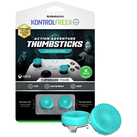 Kontrolfreek Action Lotus Kit - Tlbclr Blauw Xbox Performance Thumbsticks