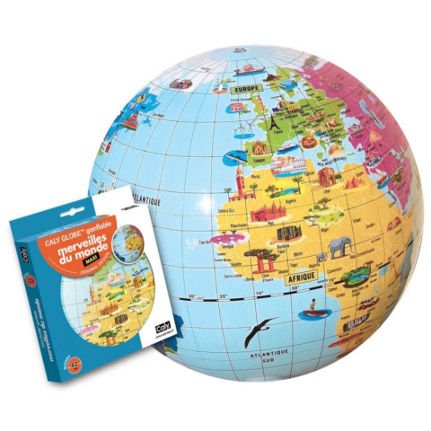 Aarde ballon Caly Merveilles Du Monde (x2)