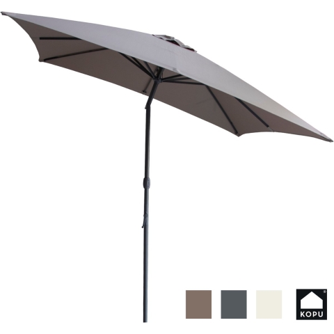Kopu ® alicante parasol vierkant 230x230 cm met windvanger -