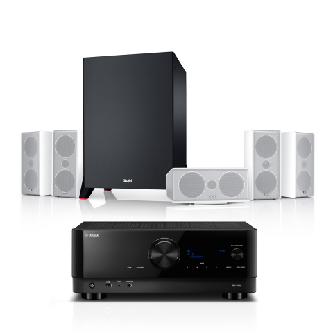 "CONSONO 35 + Yamaha RX-V4A "5.1-Set" Zwart/wit"