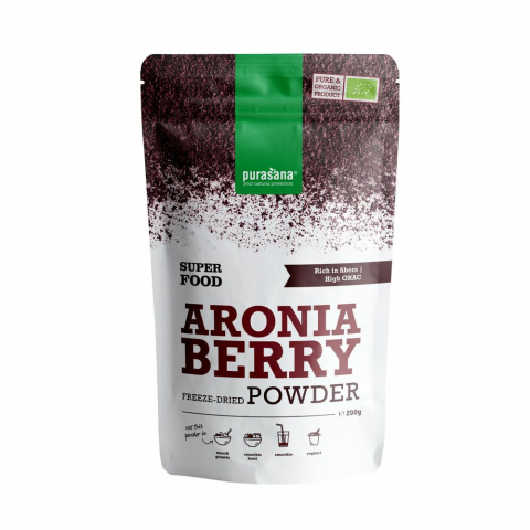 3x Purasana Aronia Berry Poeder Biologisch 200 gr