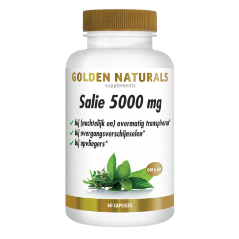 2x Golden Naturals Salie 5000mg 60 vegacapsules