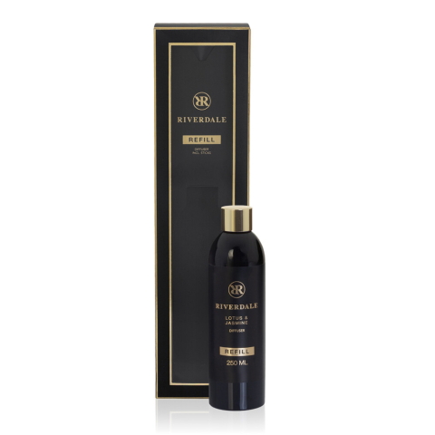 6x Riverdale Geurstokjes Navulling Lotus & Jasmine 250 ml