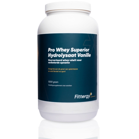 2x Fittergy Supplements Pro Whey Superior Hydrolysate Vanille 1000 gr
