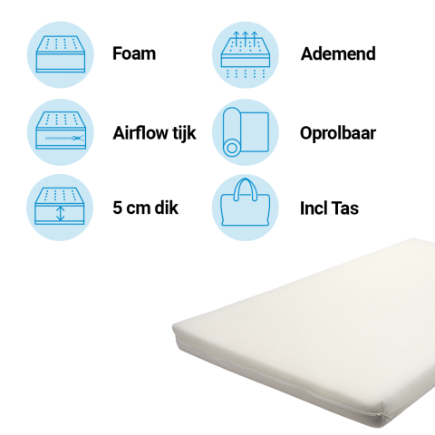 Matras Campingbed Best Sleep 60x120 Airflow Pro