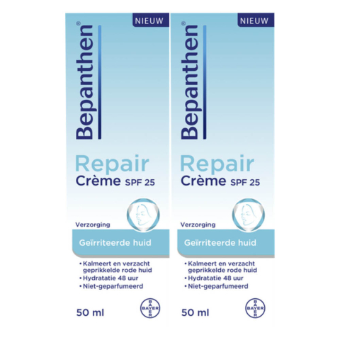 2x Bepanthen Repair Crème Spf 25 50 ml
