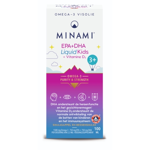 2x Minami EPA & DHA Liquid Kids + Vitamine D3 100 ml