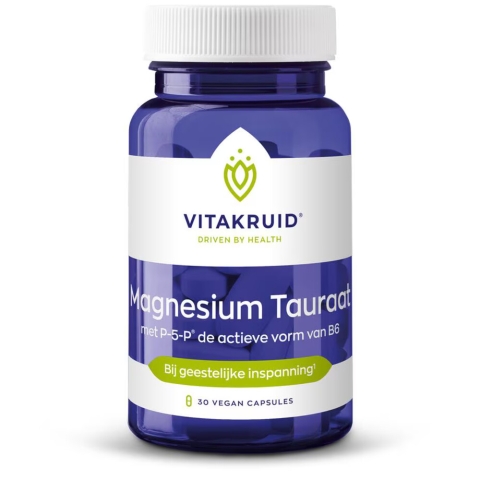 2x Vitakruid Magnesium Tauraat met P-5-P 30 vegancapsules