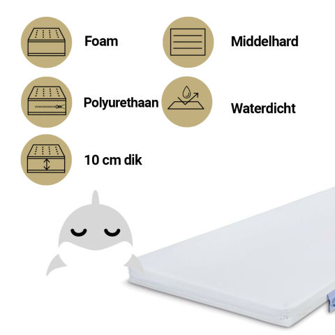 Matras Junior ZZZOO 70x140 Dolfijn