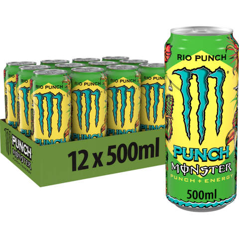 2x Monster Energy Juiced Rio Punched 12 x 500 ml