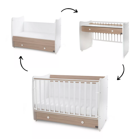 Meegroeiledikant Lorelli 60x120 Dream White/Amber