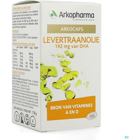 Arkocaps Levertraanolie | 220 capsules