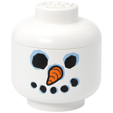 LEGO® Storage Opbergbox - Groot - Sneeuwpop-Hoofd ​​- 27 cm - LEGO® Storage - OneSize - Opbergboxen