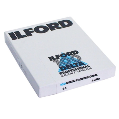 HARMAN ILFORD DELTA 100 4x5 25vel Vlakfilm Zwartwit